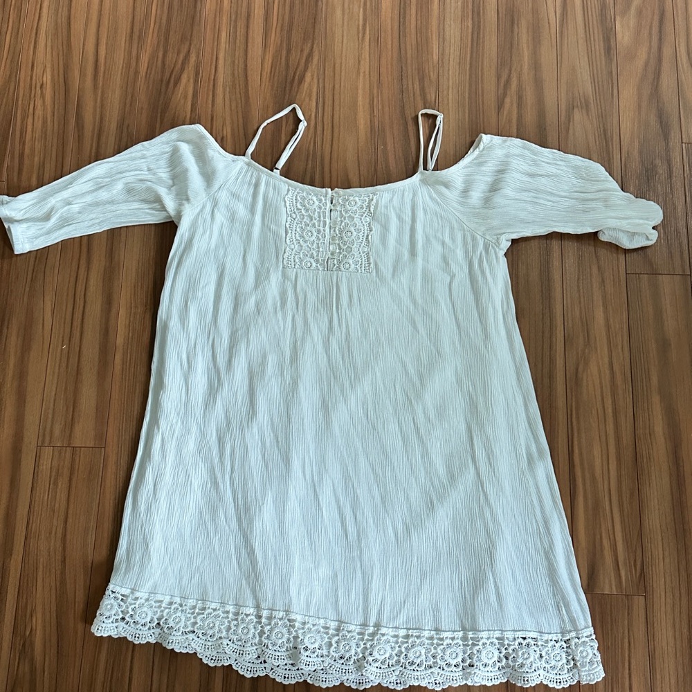 Maurices Cream Top with Ribbon Detail